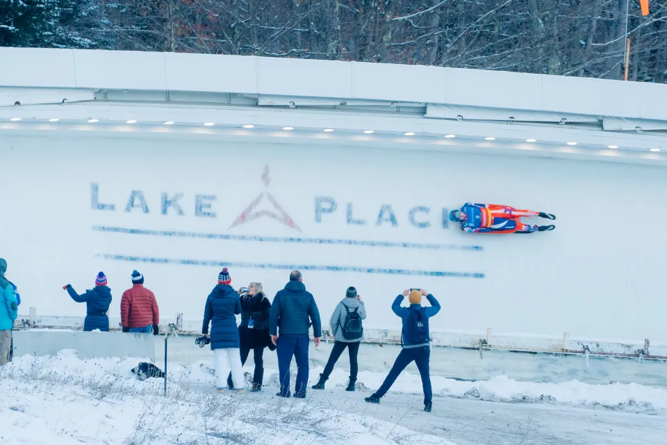 Lake Placid winter world-class sports.
