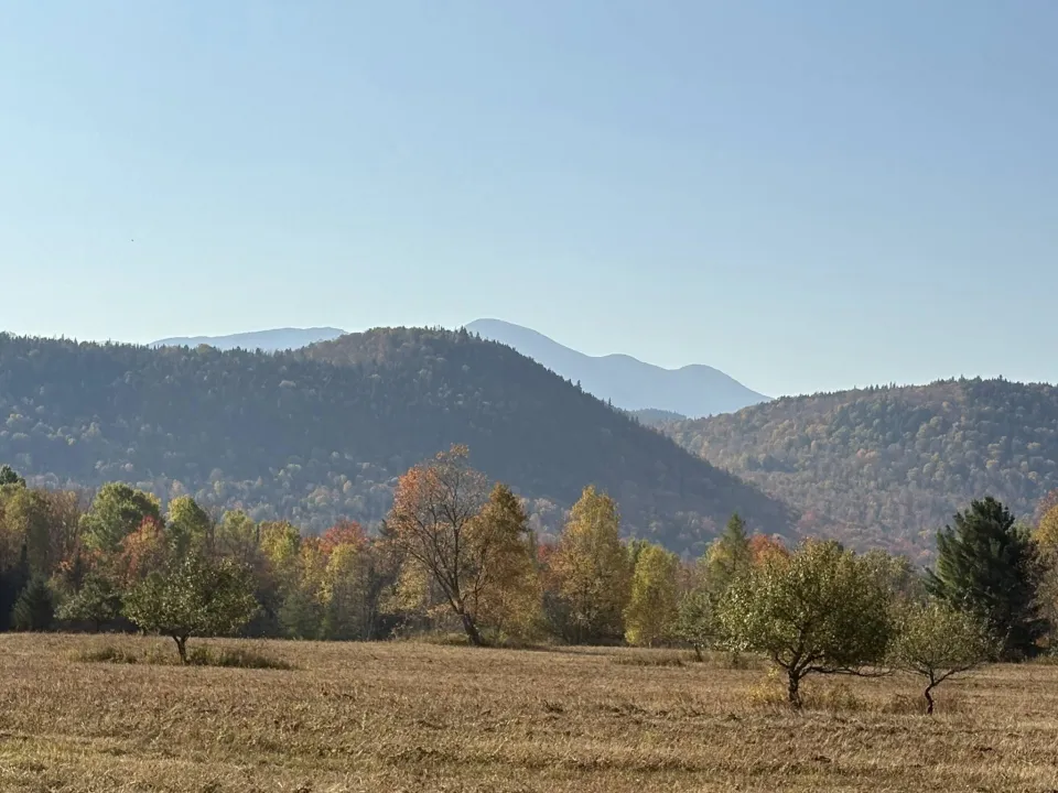 Rusty fall foliage views in Lake Placid.