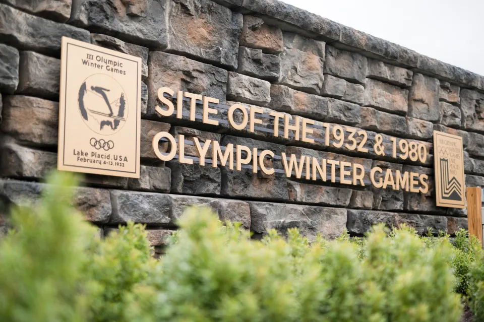 Signage for the Olympic Winter Games.