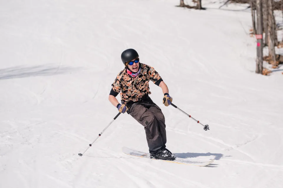 Spring skiing at Whiteface Mountain.