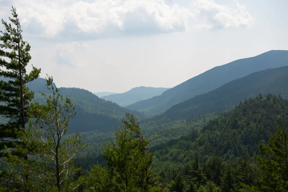 Summer views from the top of Baxter Mountain.