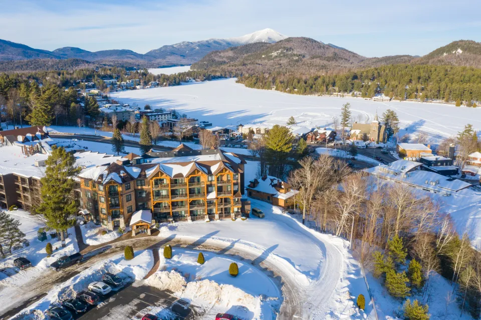 Lake Placid in the winter.