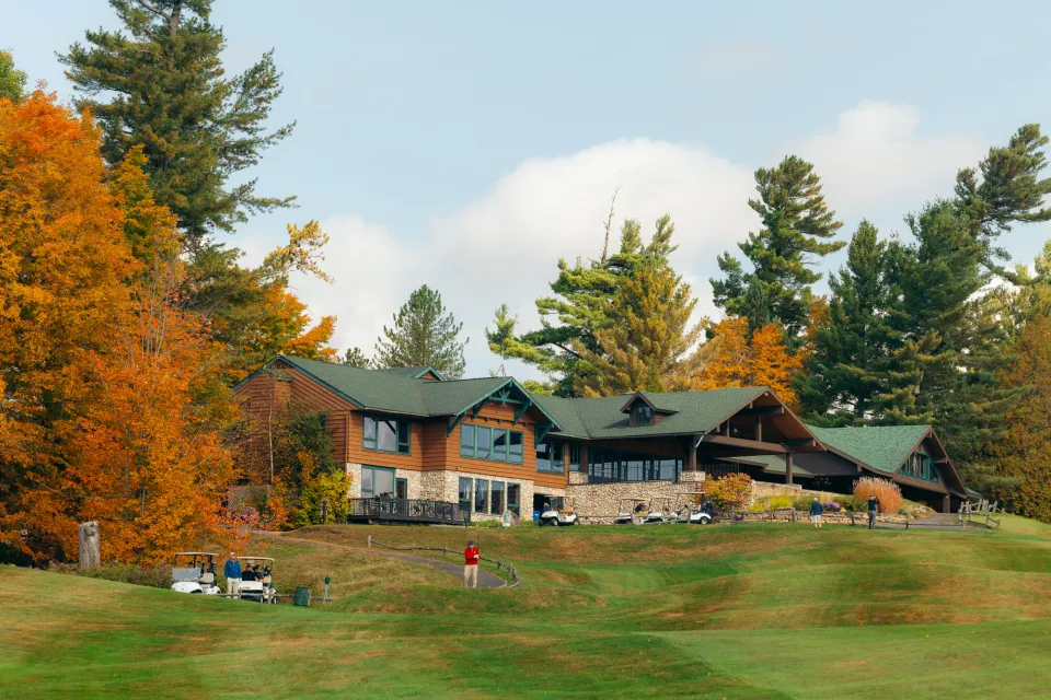 The Lake Placid Golf Club in the fall.