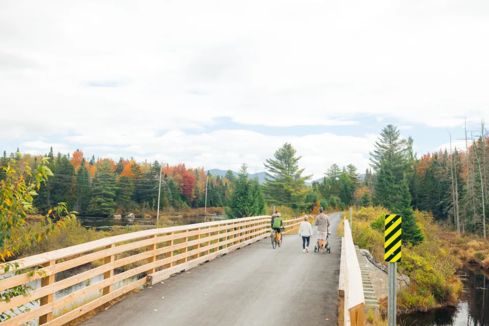 The rail trail in the fall.