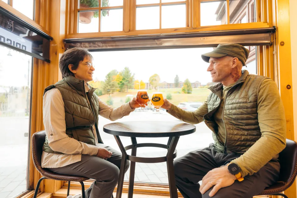 A fall brewery in Lake Placid.