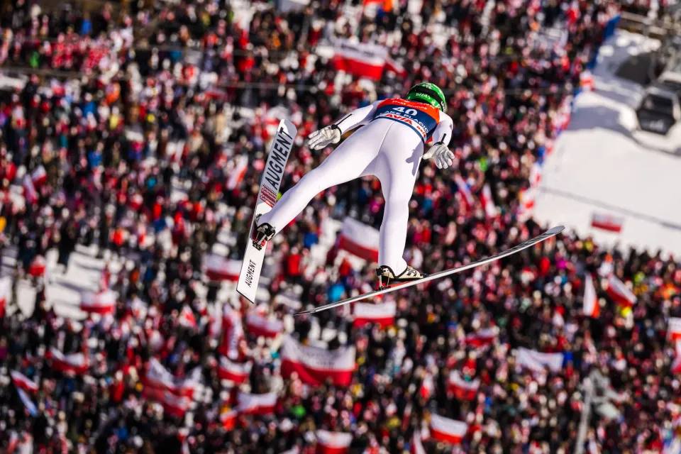 An Olympic ski jumper.
