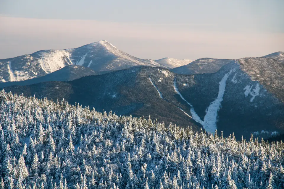 View from Cascade Mountain in the winter