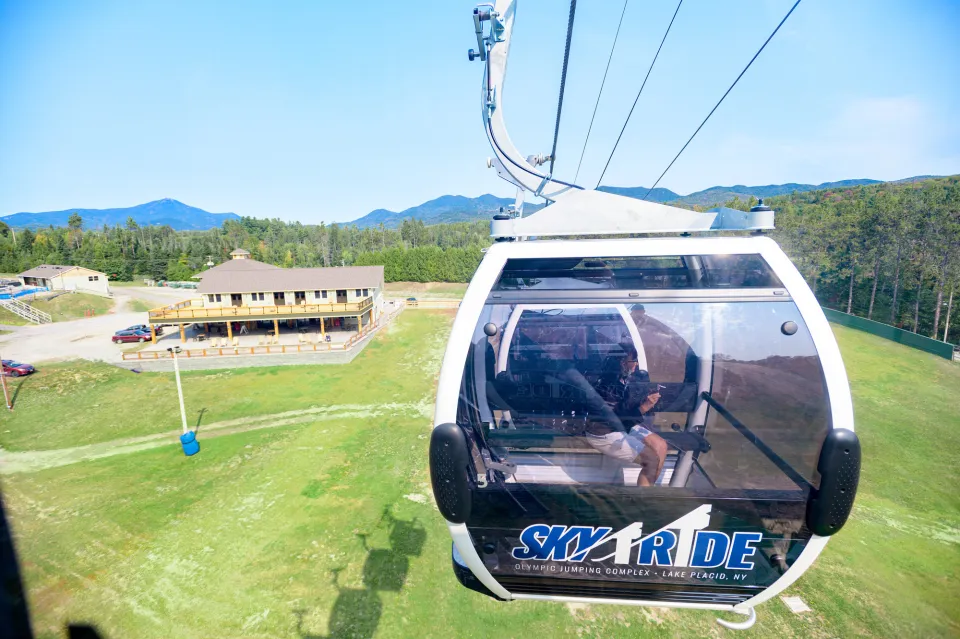 The Sky Ride gondola in the summer.